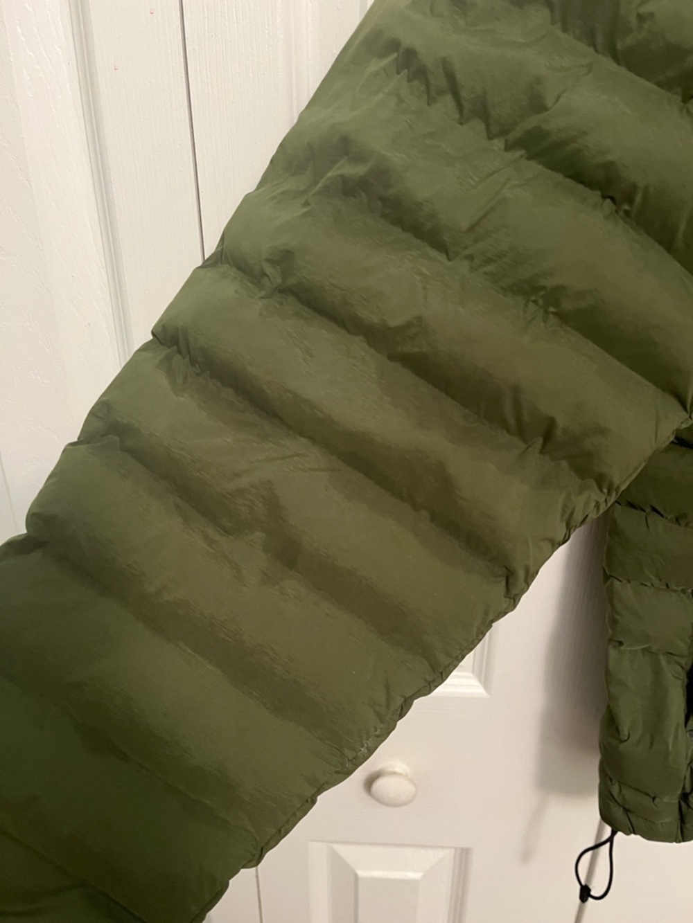 Carhartt Olive Quilted Down-Style Jacket XL - Picture 3 of 9